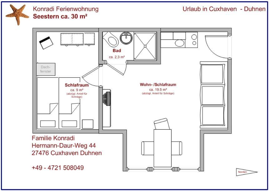 Ferienwohnung Konradi Cuxhaven-Duhnen Extérieur photo