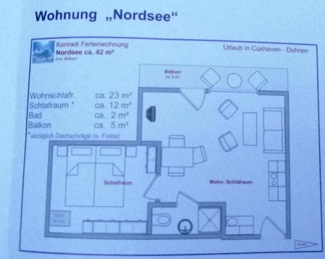 Ferienwohnung Konradi Cuxhaven-Duhnen Extérieur photo